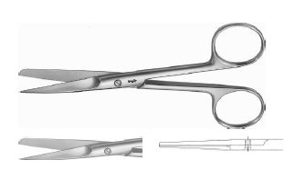 НОЖИЦІ ХВИЛ. ЗАТОЧ. ПРЯМ. Г/Т 130MM